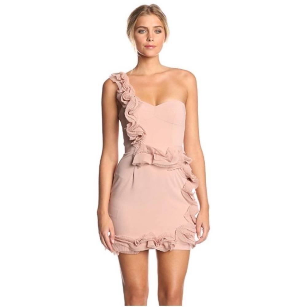 BCBGMaxAzria - Camielle Floral One Shoulder Mini Dress